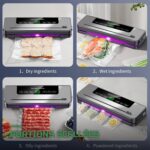 Machine à Emballer Sous Vide Alimentaire avec Sacs de Conservation