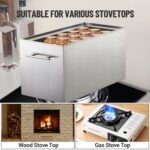Marmite Stérilisateur Inox 15L avec 2 Grilles pour Bocaux et Conserves
