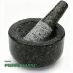 Mortier et Pilon en Granit Poli Herboristerie