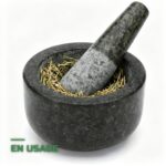 Mortier et Pilon en Granit Poli Herboristerie