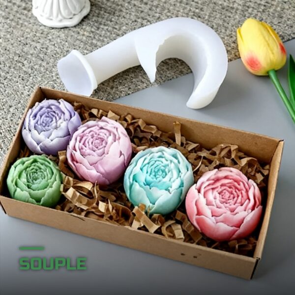 Moule en Silicone Rose pour Savon & Bougie DIY