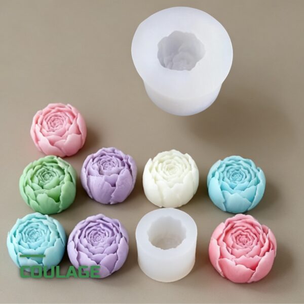 Moule en Silicone Rose pour Savon & Bougie DIY