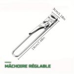 Ouvre-Bocal Manuel Réglable en Acier Inoxydable