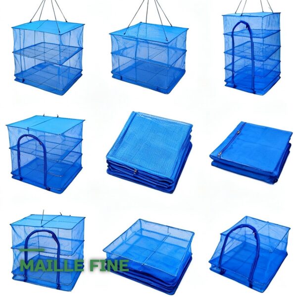 Panier de Séchage Suspendu 4 Niveaux pour Herbes & Plantes