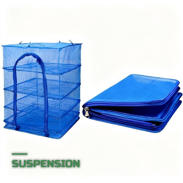 Panier de Séchage Suspendu 4 Niveaux pour Herbes & Plantes