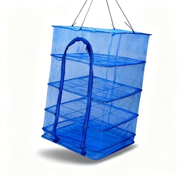 Panier de Séchage Suspendu 4 Niveaux pour Herbes & Plantes