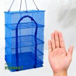 Panier de Séchage Suspendu 4 Niveaux pour Herbes & Plantes