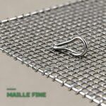 Pare-Étincelles Rideau en Maille Métallique pour Cheminée