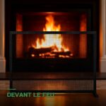 Pare-Étincelles Rideau en Maille Métallique pour Cheminée