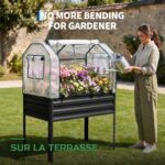 Potager Surélevé en Métal sur Pieds