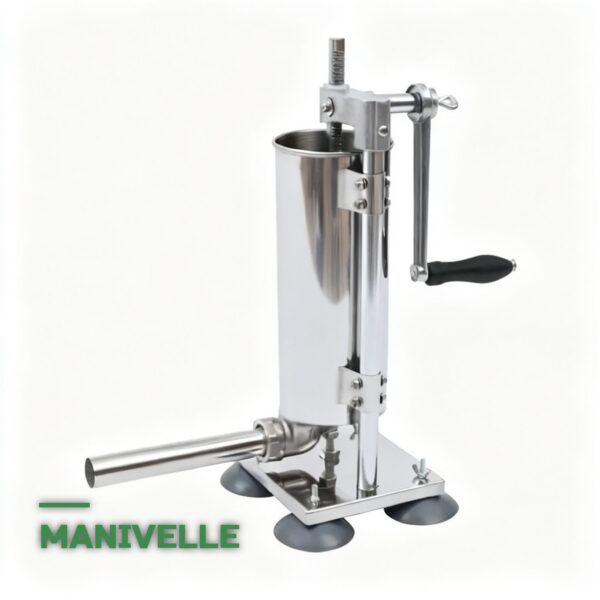 Poussoir à Saucisse Manuel en Inox 3L avec Tubes Multiples