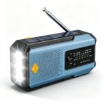 Radio d'Urgence Multifonction Solaire à Manivelle