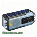 Radio d'Urgence Multifonction Solaire à Manivelle