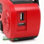 Radio de Survie Solaire à Manivelle FM/AM/WB & Lampe