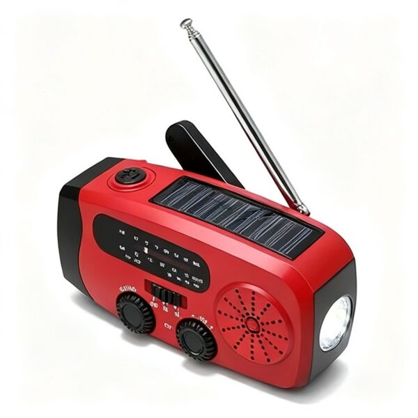 Radio de Survie Solaire à Manivelle FM/AM/WB & Lampe Radio de Survie Solaire à Manivelle FM/AM/WB & Lampe