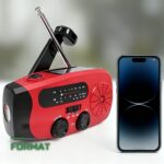 Radio de Survie Solaire à Manivelle FM/AM/WB & Lampe