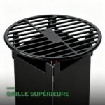 Réchaud de Camping à Bois Pliable en Inox Rocket Stove