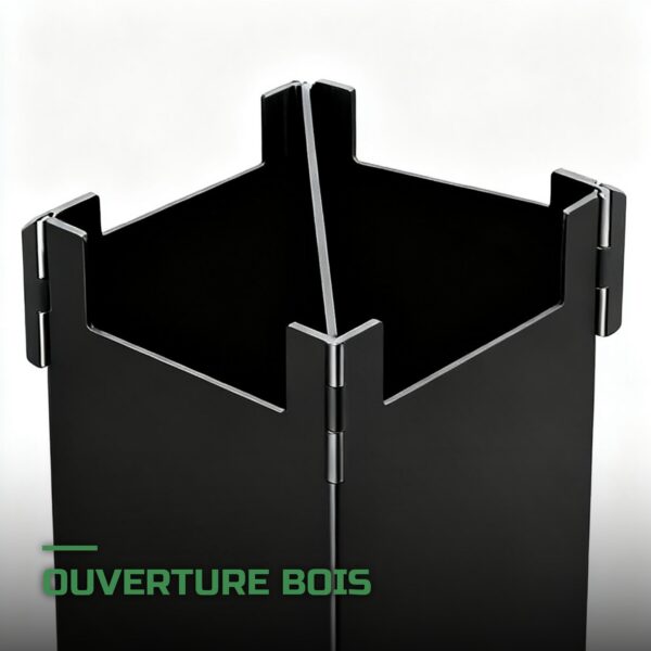 Réchaud de Camping à Bois Pliable en Inox Rocket Stove
