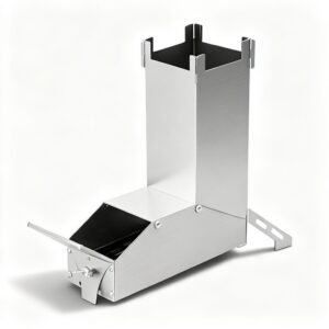Réchaud de Camping à Bois Pliable en Inox Rocket Stove