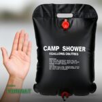 Sac de Douche Solaire de Camping 20L à Chauffage par le Soleil