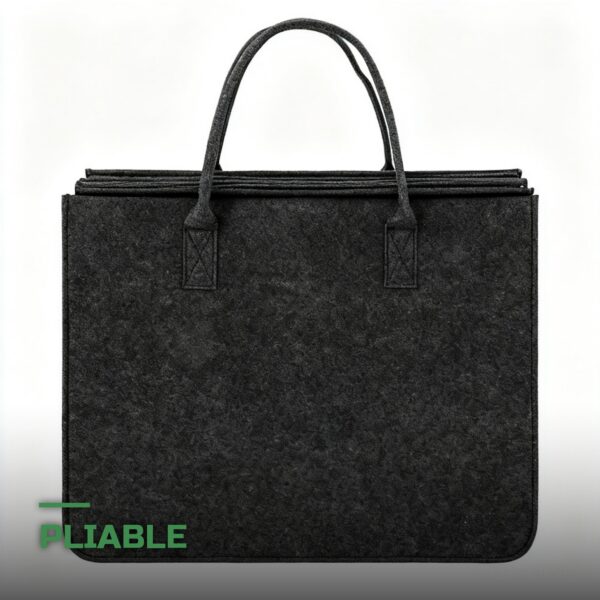 Sac Porte-Bûches en Feutre pour Cheminée & Transport du Bois