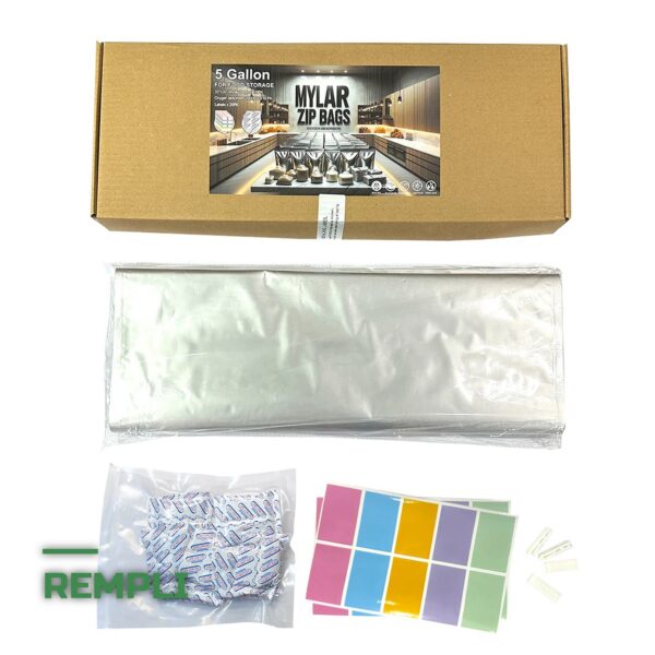 Sacs Mylar Refermables de Conservation Alimentaire Longue Durée