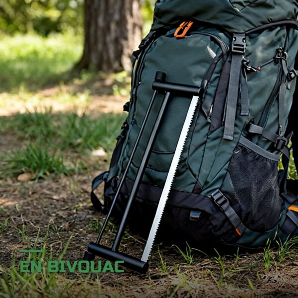 Scie à Arc Pliante de Camping pour Bois et Élagage