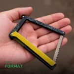 Scie Pliante à Bois Portable en Aluminium de Camping