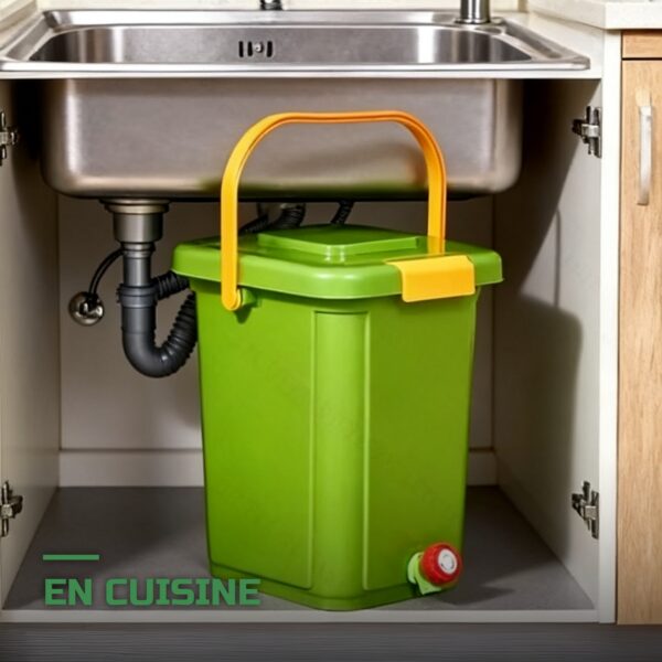 Seau à Bokashi pour Compost de Cuisine avec Bactéries EM