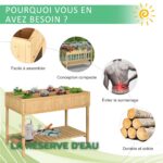 Table de Culture avec Bac sur Pieds