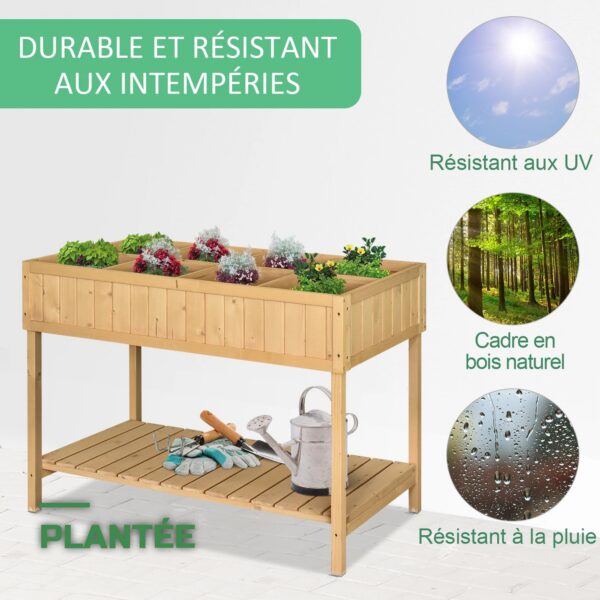 Table de Culture avec Bac sur Pieds