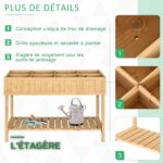 Table de Culture avec Bac sur Pieds