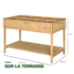Table de Culture avec Bac sur Pieds