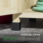 Table de Rempotage de Jardin en Bois avec Étagères et Rangement