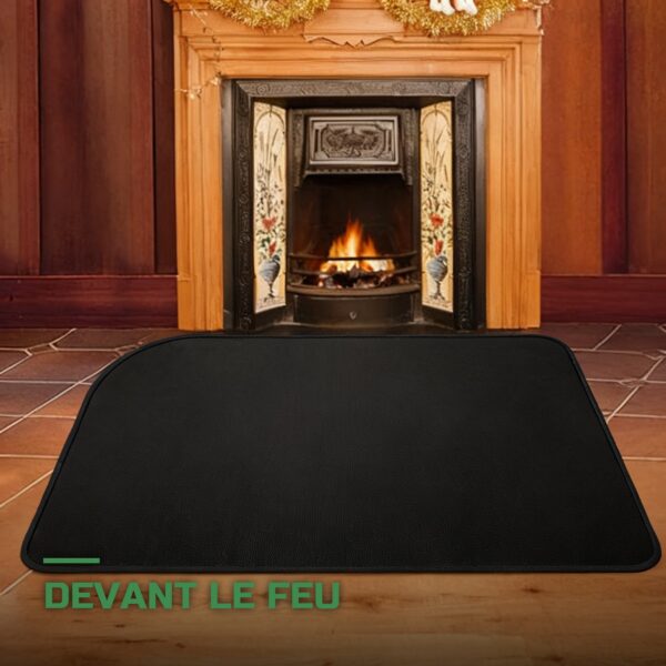 Tapis de Protection de Sol Ignifuge pour Poêle à Bois