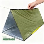 Tente d'Urgence Tubulaire Imperméable 2 Personnes de Survie