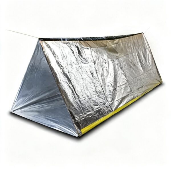 Tente d'Urgence Tubulaire Imperméable 2 Personnes de Survie