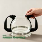 Théière en Verre Borosilicaté 1600ml Infuseur Inox
