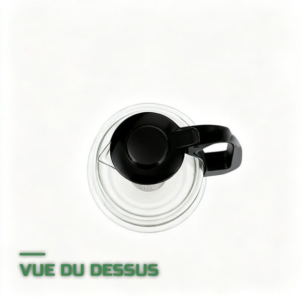 Théière en Verre Borosilicaté 1600ml Infuseur Inox
