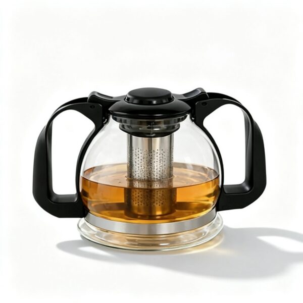 Théière en Verre Borosilicaté 1600ml Infuseur Inox Théière en Verre Borosilicaté 1600ml Infuseur Inox