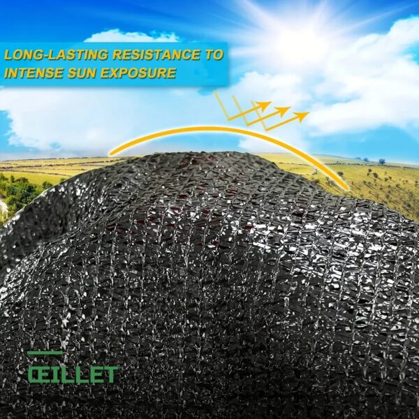 Toile d'Ombrage 70-80% pour Jardin Serre et Terrasse