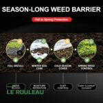 Toile de Paillage Géotextile Anti-Mauvaises Herbes avec Clous