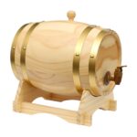 Tonneau de Vieillissement en Bois 5L avec Robinet pour Vin et Whisky