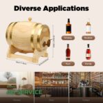Tonneau de Vieillissement en Bois 5L avec Robinet pour Vin et Whisky