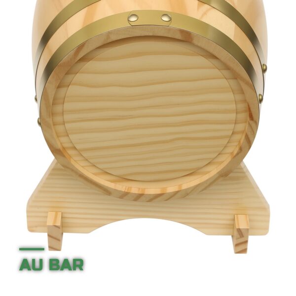 Tonneau de Vieillissement en Bois 5L avec Robinet pour Vin et Whisky
