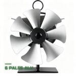 Ventilateur de Poêle à Bois 6 Pales Thermoélectrique Silencieux