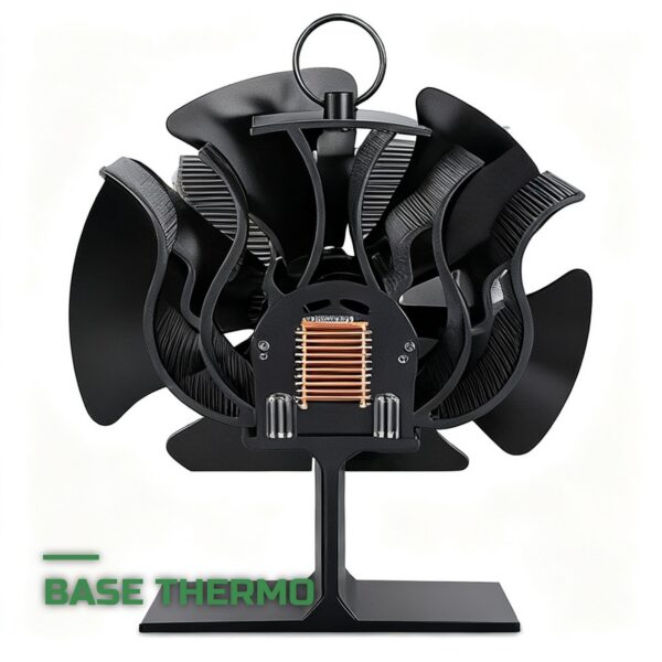 Ventilateur de Poêle à Bois 6 Pales Thermoélectrique Silencieux