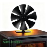 Ventilateur de Poêle à Bois 6 Pales Thermoélectrique Silencieux