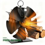 Ventilateur de Poêle à Bois 6 Pales Thermoélectrique Silencieux