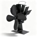 Ventilateur de Poêle à Chaleur 4 Pales Écologique Silencieux
